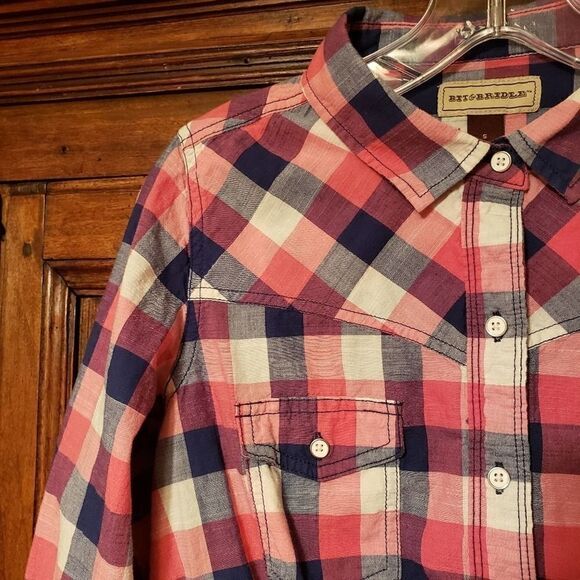 Bit & Bridle Tops - Bit & Bridle Western Cowgirl Plaid Shirt Small